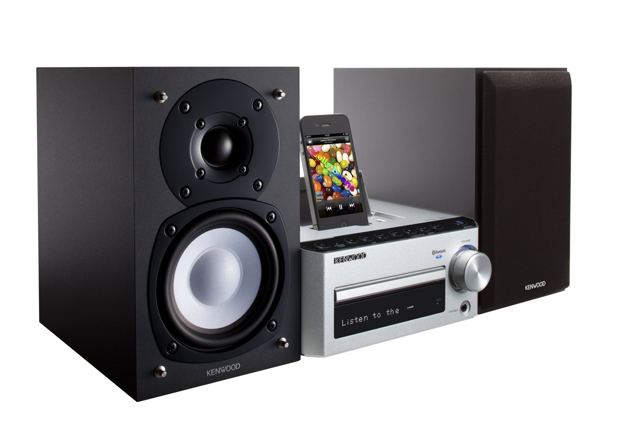 Kenwood K-531-SB Kompaktes HiFi-Stereo-System mit Bluetooth-Audio